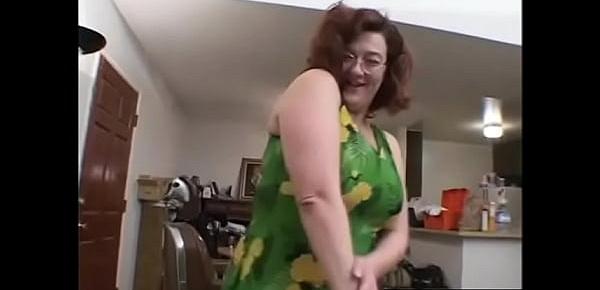  Grandma with big tits is sexually frustrated